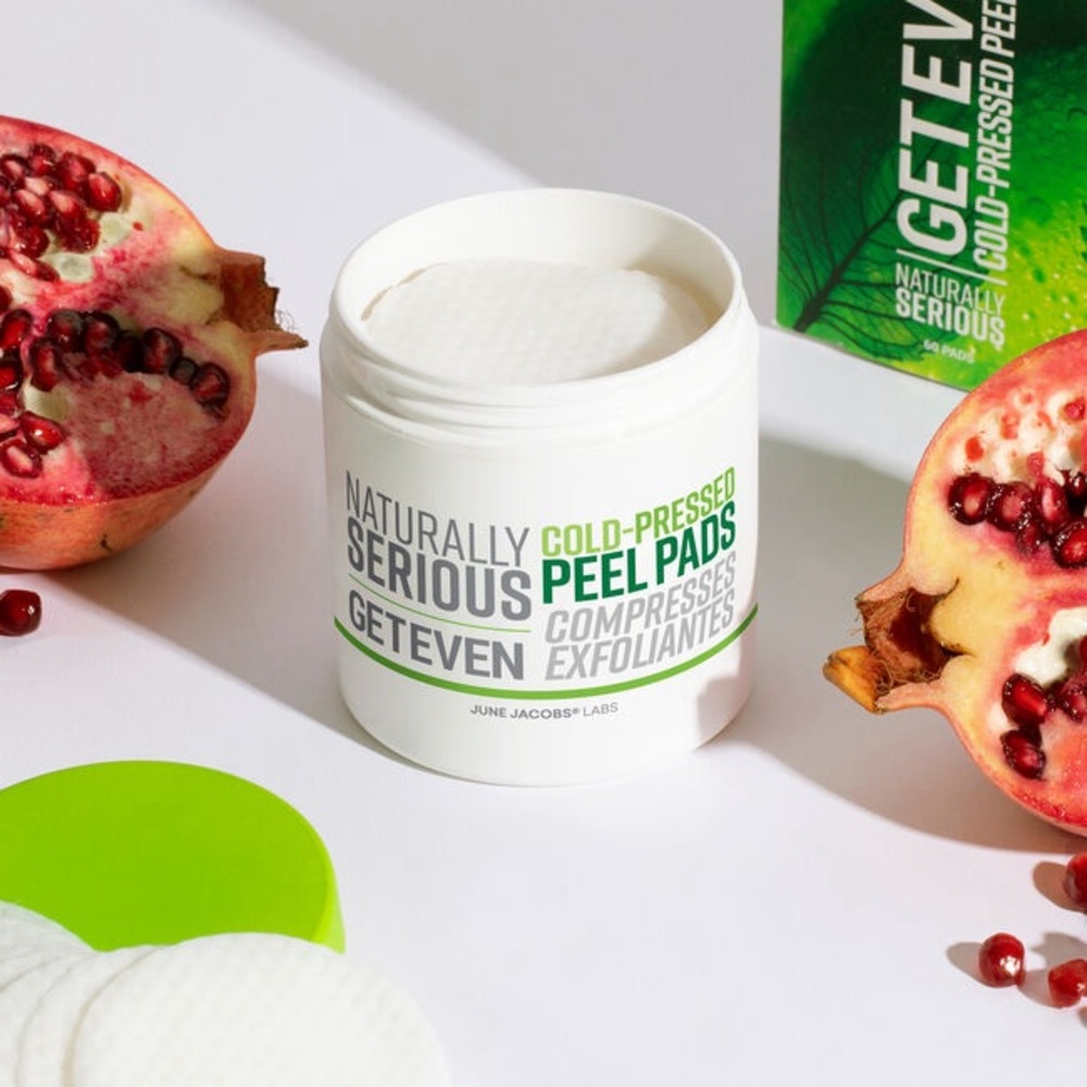 🖤 NATURALLY SERIOUS GET EVEN COLD-PRESSED PEEL PADS EXFOLIATE CLEAN AT SEPHORA